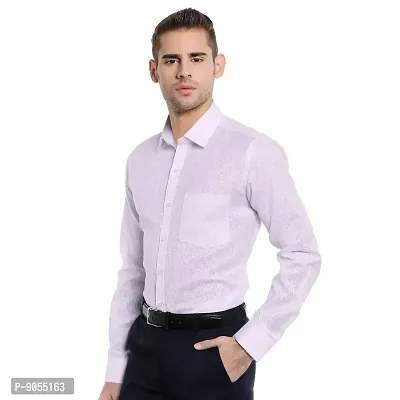 RG DESIGNERS Pink Solid Slim Fit Formal Shirt-thumb4