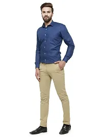 RG DESIGNERS Solid Slim Fit Formal Shirt (42, NAVYBLUE)-thumb4