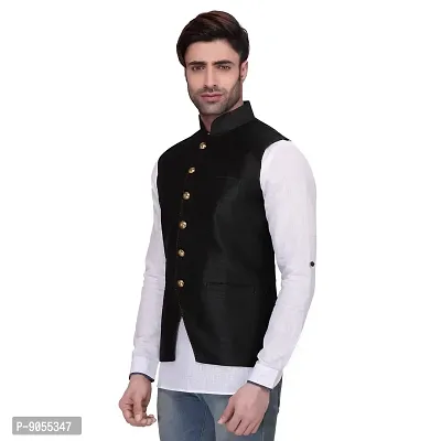 RG Designers Men's Sleeveless Nehru Jacket-thumb2
