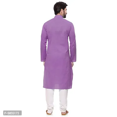 RG DESIGNERS Men's Cotton Blend Classic Kurta (Handloom)-thumb4