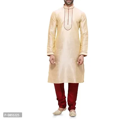 RG Designers Silk Kurta Set For Mens-thumb0