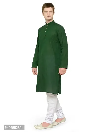 RG DESIGNERS Men's Cotton Blend Classic Kurta (Handloom)-thumb4