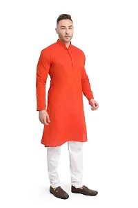 RG DESIGNERS Men's Cotton Blend Classic Kurta (Handloom)-thumb2