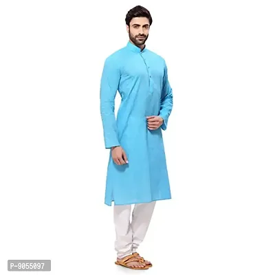 R VASUDEV Solid Cotton Kurta Churidhar set for mens-thumb2