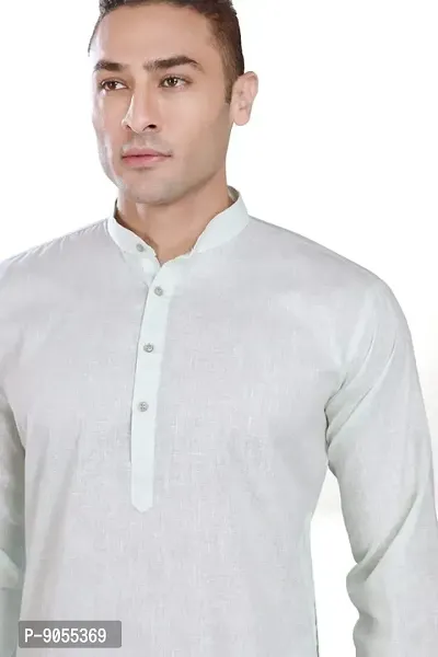 R Vasudev Linen Look Kurta Set For Mens-thumb5