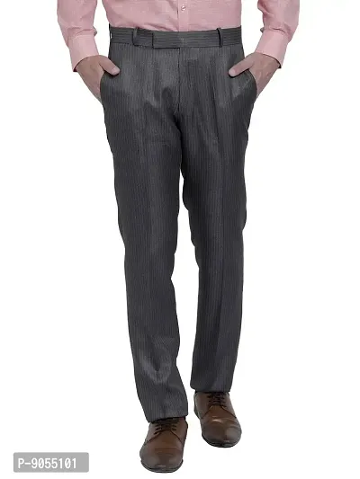 RG DESIGNERS Slim Fit Poly Cotton Formal Trouser for Men-thumb0