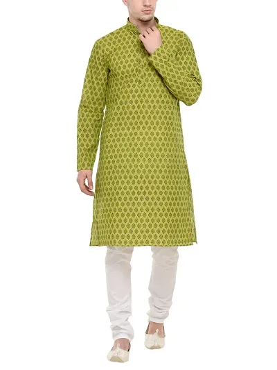 RG DESIGNERS Self Full Sleeves Kurta Pyjama Set