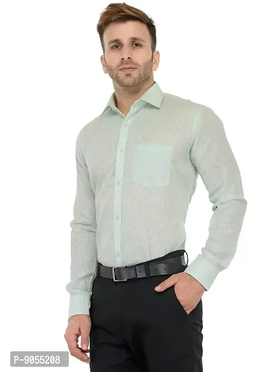 RG DESIGNERS Pista Solid Slim Fit Formal Shirt for Men-thumb4