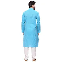 R VASUDEV Solid Cotton Kurta Churidhar set for mens-thumb3