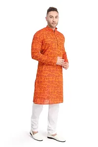 RG Designers Printed Cotton Kurta set For mens-thumb2