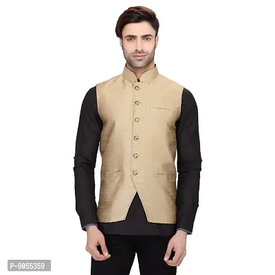 RG Designers Men's Sleeveless Nehru Jacket-thumb0