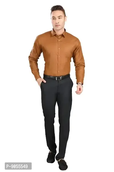 RG DESIGNERS Slim Fit Solid Formal Shirt for Mens