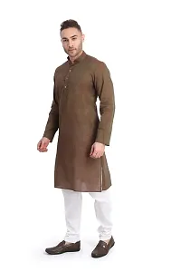 RG DESIGNERS Men's Cotton Blend Classic Kurta (Handloom)-thumb2