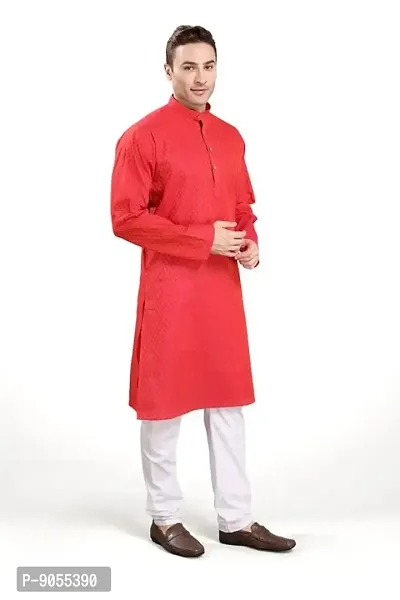 R Vasudev Jacquard Textured Kurta Set For Mens-thumb2