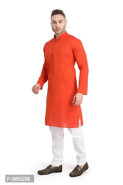 RG DESIGNERS Men's Cotton Blend Classic Kurta (Handloom)-thumb4