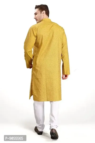 R Vasudev Jacquard Textured Kurta Set For Mens-thumb4