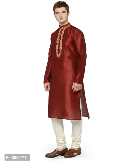 RG DESIGNERS Full Sleeves Kurta Pyjama Set for Men-thumb4