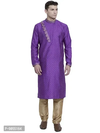 RG DESIGNERS Self Designed Kurta Pyjama Set for Men