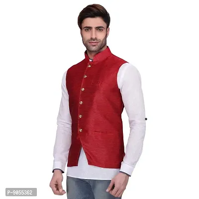 RG Designers Men's Sleeveless Nehru Jacket-thumb2