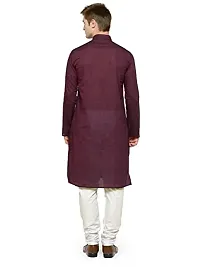 R VASUDEV Solid Cotton Kurta Churidhar set for mens-thumb3