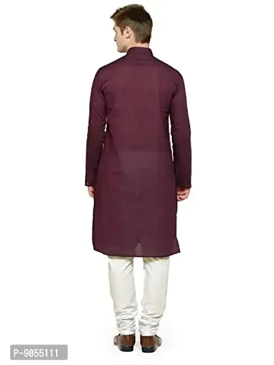 R VASUDEV Solid Cotton Kurta Churidhar set for mens-thumb4