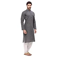 R VASUDEV Solid Cotton Kurta Churidhar set for mens-thumb1