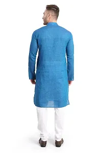 RG Designers Printed Cotton Kurta Set For Mens-thumb1