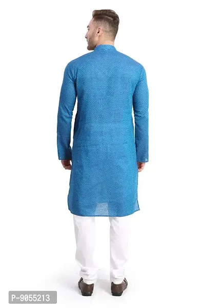 RG Designers Printed Cotton Kurta Set For Mens-thumb2