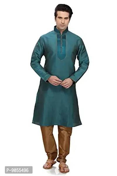 R VASUDEV Art Silk Kurta Churidhar set for mens-thumb0