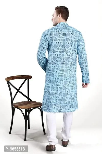 R VASUDEV Warli Print Kurta Churidhar set for mens-thumb4