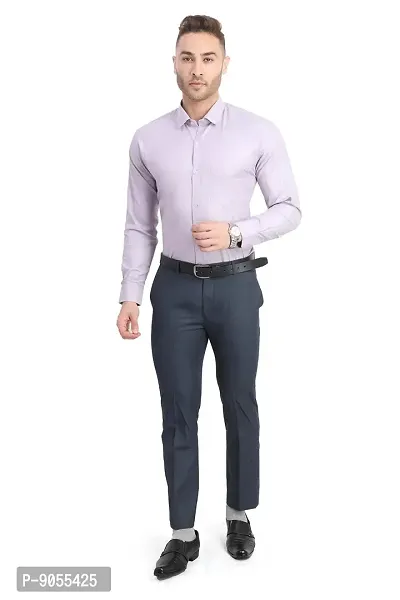 R VASUDEV Slim Fit Solid Formal Shirt for Mens