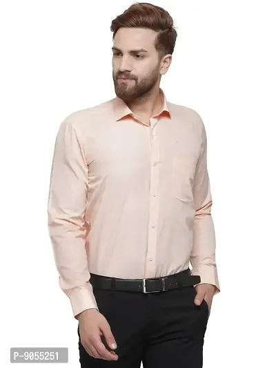 RG DESIGNERS Solid Slim Fit Full Sleeve Cotton Formal Shirt