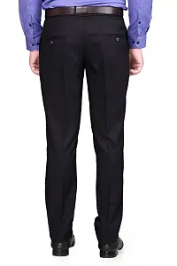 RG DESIGNERS Navy Slim Fit Men's Formal Trousers DN1000-thumb3