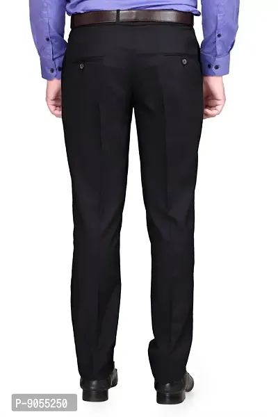 RG DESIGNERS Navy Slim Fit Men's Formal Trousers DN1000-thumb4