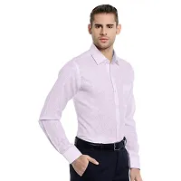 RG DESIGNERS Pink Solid Slim Fit Formal Shirt-thumb1