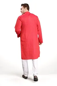 R Vasudev Jacquard Textured Kurta Set For Mens-thumb3