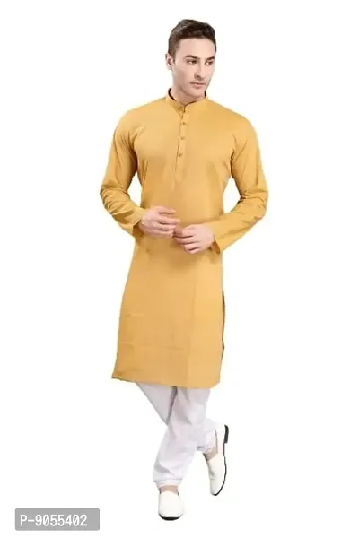 R VASUDEV Solid Cotton Kurta Churidhar set for mens-thumb0