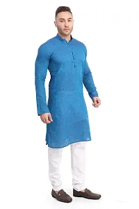 RG Designers Printed Cotton Kurta Set For Mens-thumb2