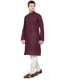 R VASUDEV Solid Cotton Kurta Churidhar set for mens-thumb2