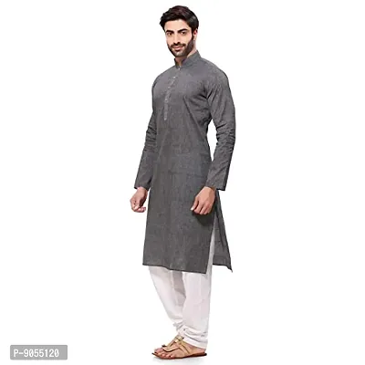 R VASUDEV Solid Cotton Kurta Churidhar set for mens-thumb3