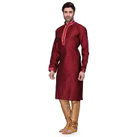 RG Designers Self Textured Kurta Set For Mens-thumb1