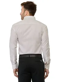 RG DESIGNERS Cotton White Solid Slim Fit Formal Shirt-thumb2