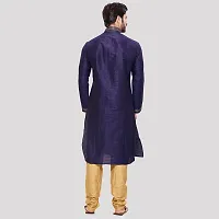 RG Designers Men's Voilet Kurta Pyjama-thumb3