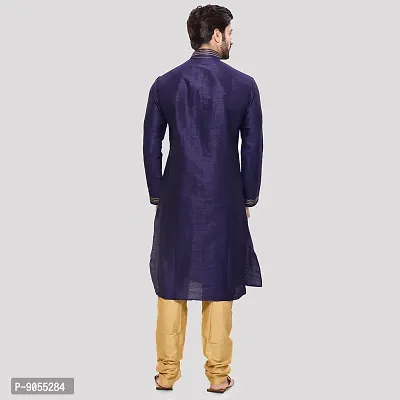 RG Designers Men's Voilet Kurta Pyjama-thumb4