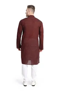 RG DESIGNERS Men's Cotton Blend Classic Kurta (Handloom)-thumb1