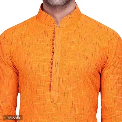 R VASUDEV Self Print Cotton Kurta Churidhar set for mens-thumb5