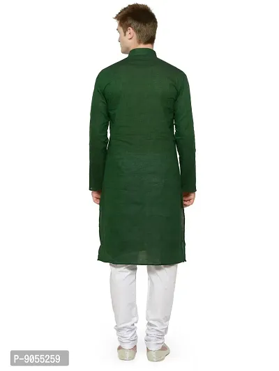 RG DESIGNERS Men's Cotton Blend Classic Kurta (Handloom)-thumb3