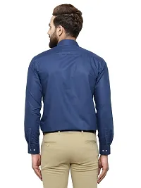 RG DESIGNERS Solid Slim Fit Formal Shirt (42, NAVYBLUE)-thumb3