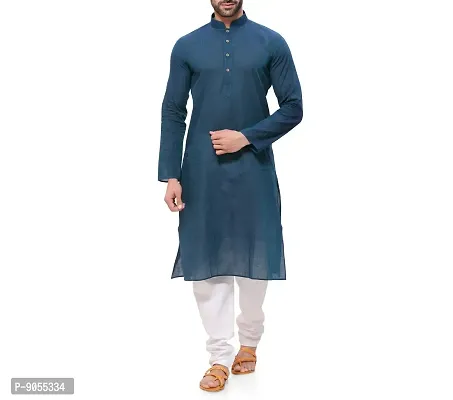 RG DESIGNERS Men's Cotton Blend Classic Kurta (Handloom)