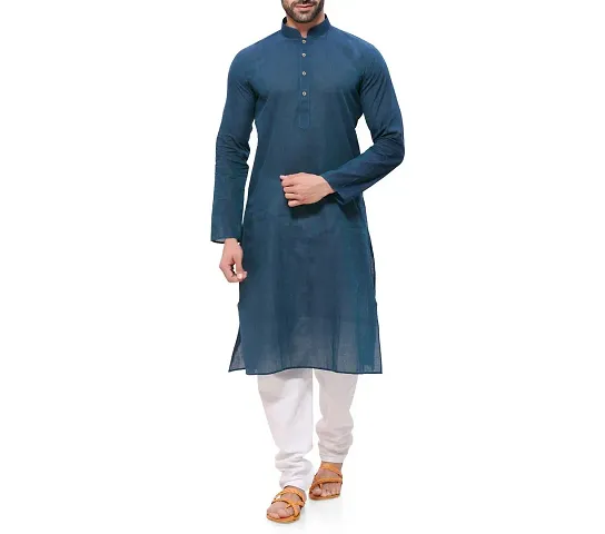 RG DESIGNERS Men's Blend Classic Kurta (Handloom)